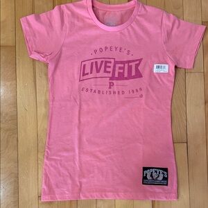 Popeye's Pink Graphic T-Shirt